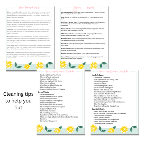 Cleaning Planner (Printable) - Image 2