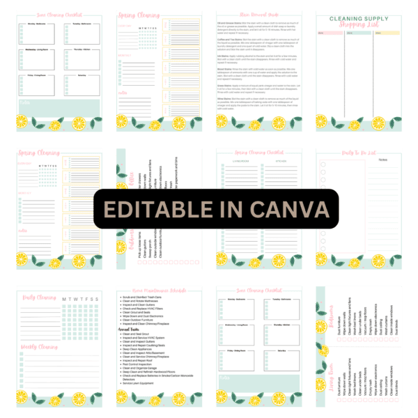 Cleaning Planner (Printable) - Image 3